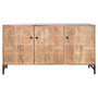 DKD Home Decor Buffet de Acacia y Metal Marrón y Negro