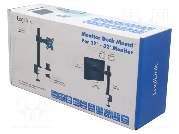 LogiLink BP0104 Soporte para monitor de acero de 17-32 pulgadas