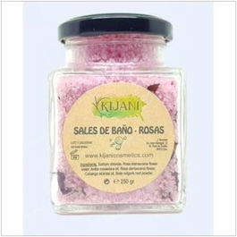 KIJANI Sales de Baño Rosas 300Gr Ecológico Certificado BIOINSPECTA