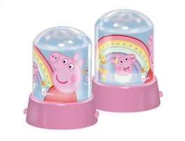 Wondee Lampara de Proyección y Luz Nocturna LED Infantil Peppa Pig con Efectos de Estrellas, USB y Baterías, para Habitación Infantil
