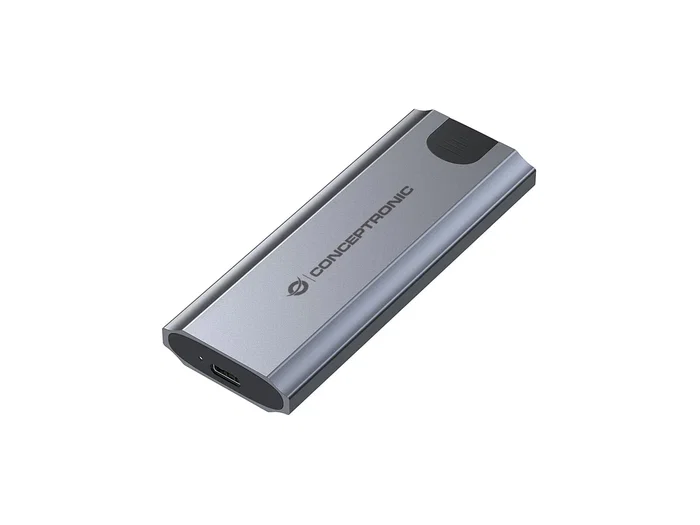 Conceptronic DANTE05G Caja Externa para SSD M.2 NVMe USB 3.2 Gen 2 (10 Gbps) Tipo C de Aluminio Gris