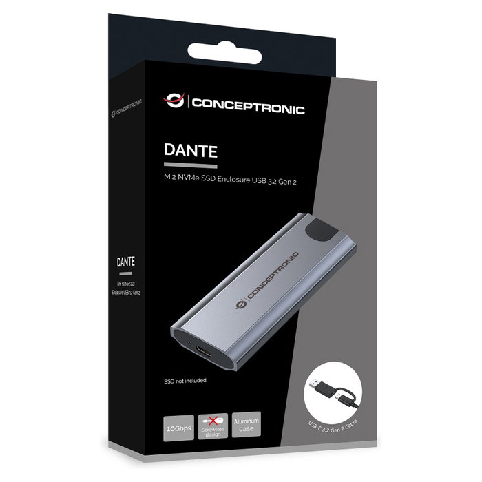Conceptronic DANTE05G Carcasa Externa USB-C para SSD M.2 NVMe