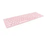 Rapoo E9700M Teclado Oficina Inalámbrico RF + Bluetooth 5.0 2.4 GHz, Diseño Ultrafino 100% QWERTY Inglés Internacional, Switch Tecla Tijera, Color Rosa, Batería Recargable