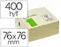 Q-connect Bloc de Notas Adhesivas Quita y Pon 76x76 mm Amarillo 400 Hojas FSC