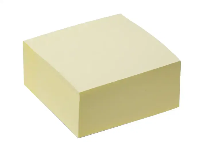 Q-connect Bloc de Notas Adhesivas Quita y Pon 76x76 mm Amarillo 400 Hojas FSC