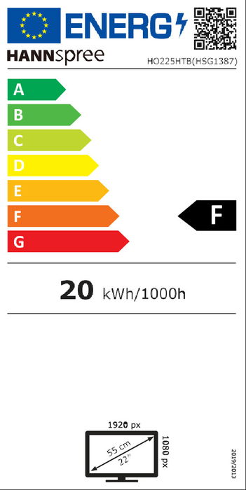 Hannspree HO225HTB Monitor Táctil Pantalla 21.5" (54.6cm) Full HD 1920x1080 Multitáctil 10 Puntos 24/7 VGA HDMI USB IP65 Montaje VESA 100x100 Hannspree HO225HTB Monitor Táctil Pantalla 21.5" (54.6cm) Full HD 1920x1080 Multitáctil 10 Puntos 24/7 VGA HDMI USB IP65 Montaje VESA 100x100