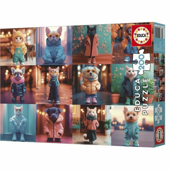 Educa Puzzle 200 Piezas Animales De Moda