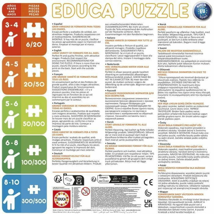 Educa Puzzle 200 Piezas Animales De Moda