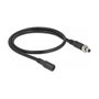 DeLOCK Cable de extensión de CC 5,5 x 2,1 mm macho a hembra atornillable, 0,5 m