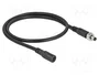 DeLOCK Cable de extensión de CC 5,5 x 2,1 mm macho a hembra atornillable, 0,5 m