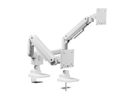 Equip Soporte de Escritorio 650183 para Dos Monitores 17-35 Pulgadas Blanco