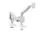 Equip 650183 Soporte de Mesa para 2 Monitores (17-35") con Resorte de Gas, VESA 100x100, Carga 20kg/Pantalla, Color Blanco