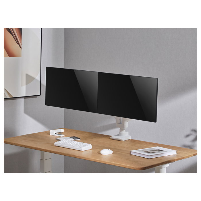 Equip Soporte de Monitor Dual 650183 Blanco para 17-35 Pulgadas Equip Soporte de Monitor Dual 650183 Blanco para 17-35 Pulgadas