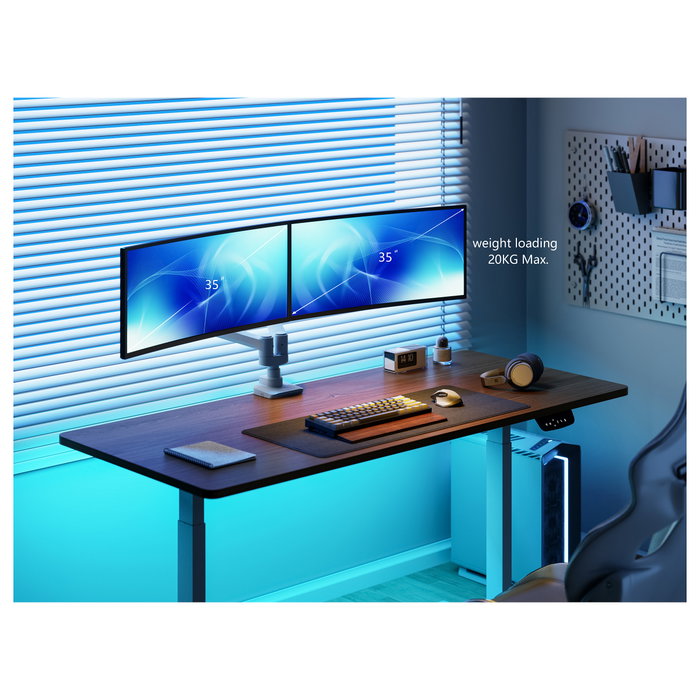 Equip Soporte de Monitor Dual 650183 Blanco para 17-35 Pulgadas Equip Soporte de Monitor Dual 650183 Blanco para 17-35 Pulgadas