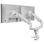 Equip Soporte de Monitor Dual 650183 Blanco para 17-35 Pulgadas
