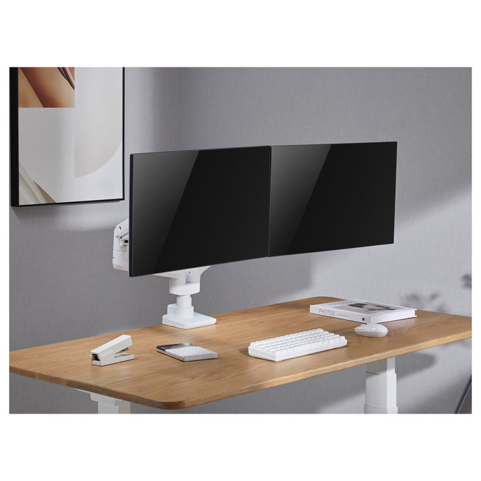 Equip Soporte de Monitor Dual 650183 Blanco para 17-35 Pulgadas Equip Soporte de Monitor Dual 650183 Blanco para 17-35 Pulgadas