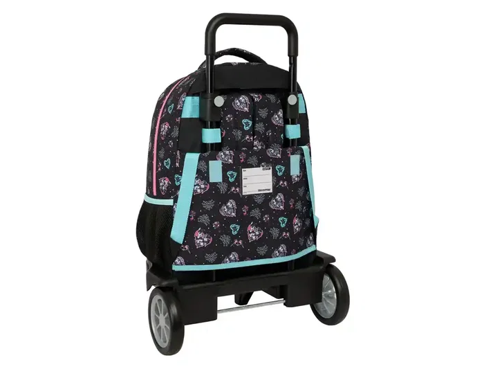 Safta Mochila Grande con Ruedas Compact Evolution Extraible Monster High Escolar con Carro 450x330x220 mm