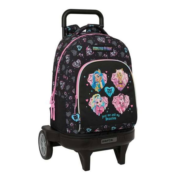 Safta Mochila con Ruedas Monster High Compact Evolution