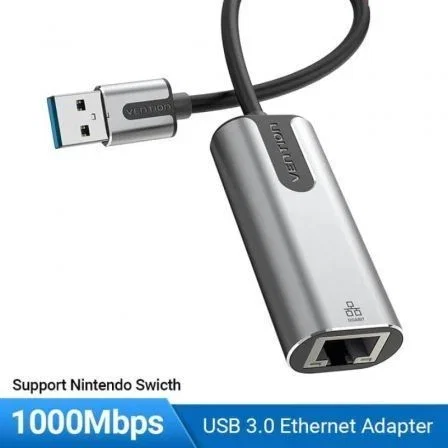 Vention CEWHB Adaptador USB 3.0 a Gigabit Ethernet 1000Mbps para Conexión de Red Estable