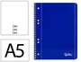Liderpapel Cuaderno espiral serie Micro A5 azul 80 hojas lisas