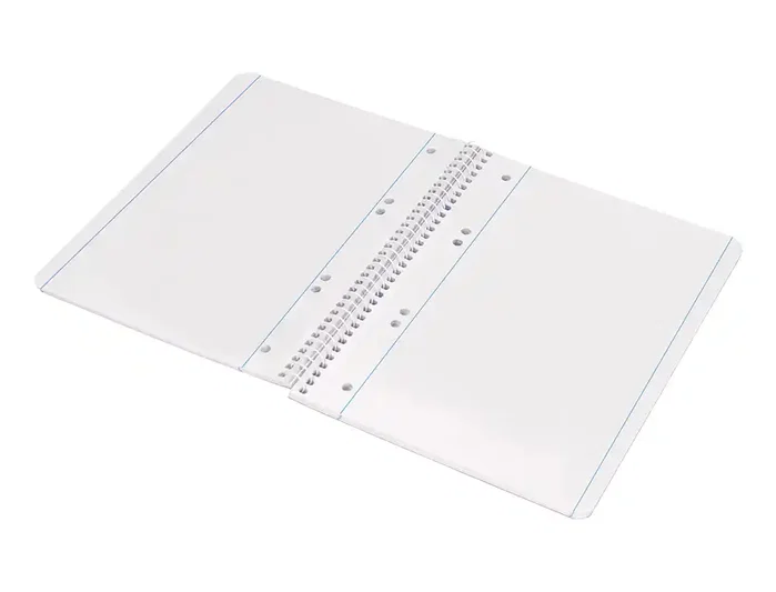 Liderpapel Cuaderno espiral serie Micro A5 azul 80 hojas lisas