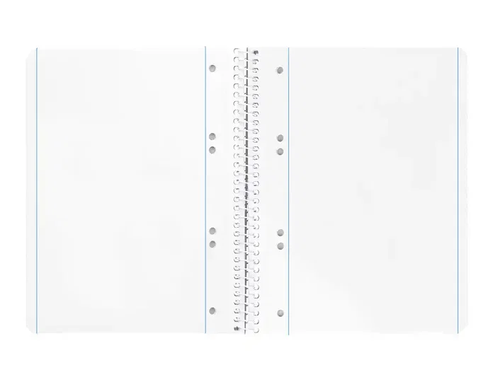 Liderpapel Cuaderno espiral serie Micro A5 azul 80 hojas lisas