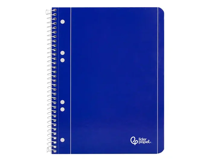 Liderpapel Cuaderno espiral serie Micro A5 azul 80 hojas lisas