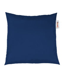 Atelier Del Sofa Cojín Pouf 40x40 - Azul Oscuro, Comodidad y Estilo con Materiales Reciclados