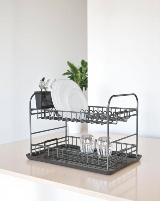 Hermia Escurreplatos SM008-B Metálico Cromo 47x32x31 cm 2 Piezas Hermia Escurreplatos SM008-B Metálico Cromo 47x32x31 cm 2 Piezas