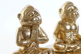 DKD Home Decor Figura Resina Dorado 14.8 x 11 x 10.6 cm (4 Unidades)