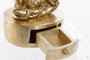 DKD Home Decor Figura de Resina Mono Cajón Dorado Surtido de 2