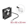 DeLOCK 67302 Ventilador Axial 24 V DC, 92 x 92 x 25 mm Negro