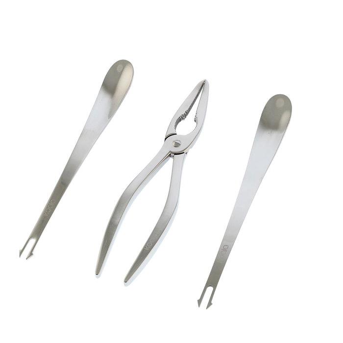 Koala Set de marisco ECO FRIENDLY de 3 piezas en acero
