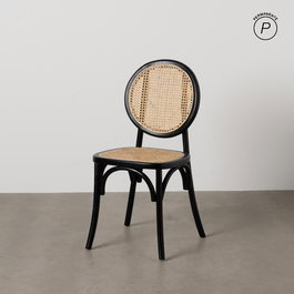 Silla Negro Madera de Olmo Contract 44,50 X 41,50 X 89 cm