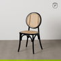 Silla Negro Madera de Olmo Contract 44,50 X 41,50 X 89 cm