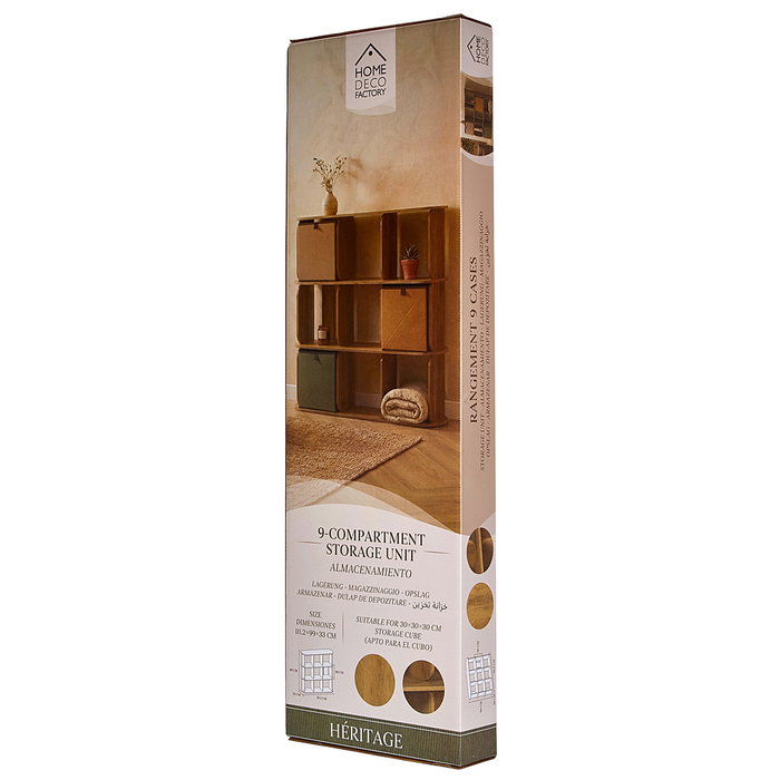 Home Deco Factory Estantería Heritage con 9 compartimentos