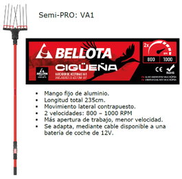 BELLOTA Peine Vareador Semiprofesional 12 V VA1