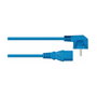 Kabelmeister Cable de alimentación Schutzkontakt-St. (90° gew.) an C13 azul 0,5m