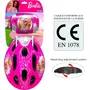 Stamp Casco + Coderas/Rodilleras Barbie para Niña con Ruedines Ajustables