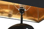 DKD Home Decor Lámpara de Acero Patinado Negro
