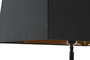 DKD Home Decor Lámpara de Acero Patinado Negro