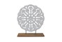 DKD Home Decor Decoración Mango y Metal Decapé para Sobremesa