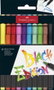 Faber-Castell Black Edition Rotuladores de punta de pincel, colores surtidos, 10 unidades