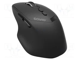 SAVIO Ratón Inalámbrico Ergonómico Negro MB-06
