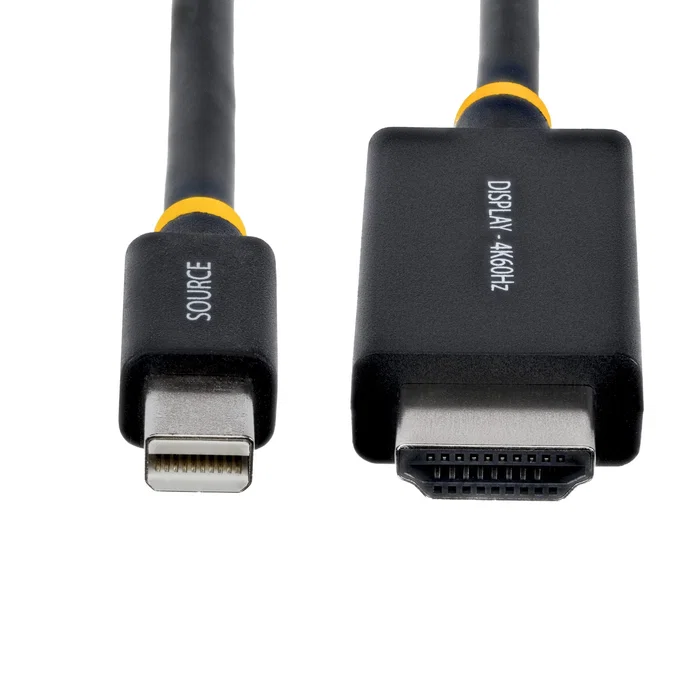StarTech 1M-MDP-HDMI2-4K60 Cable Adaptador Mini DisplayPort a HDMI Macho-Macho 4K 60Hz HDR 1m Negro