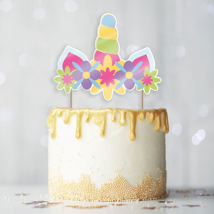 Party Time Juego de 2 Decoración Tartas Unicornio Licorne Party Time Juego de 2 Decoración Tartas Unicornio Licorne