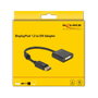 DeLOCK Adaptador DisplayPort 1.2 macho a DVI hembra 4K activo negro