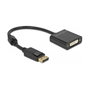 DeLOCK Adaptador DisplayPort 1.2 macho a DVI hembra 4K activo negro