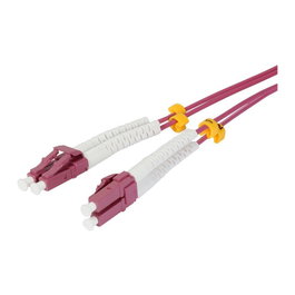 Synergy21 Patchkord LWL-2-Faser 0.25m LC-LC OM4 50/125um AD=2mm con Knickschutztülle