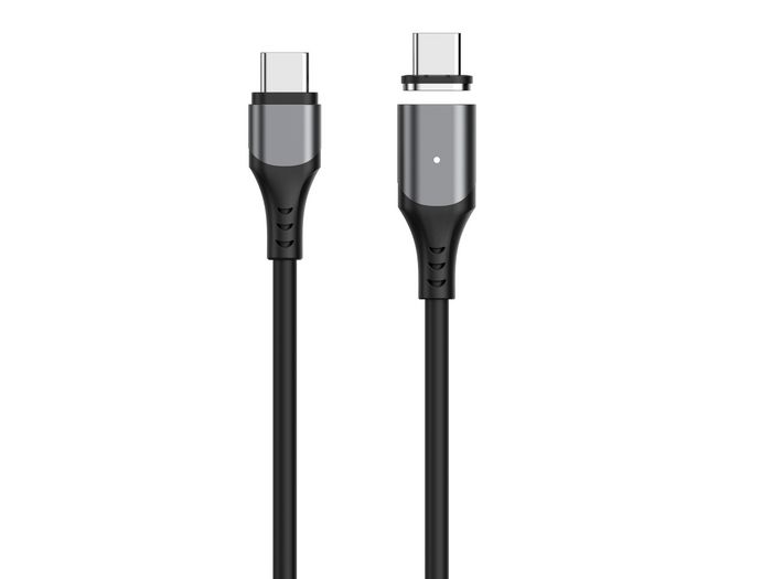 eSTUFF Cable Magnético USB-C INFINITE - 2 m - PD 100W - 480 Mbps - Cable Super Suave sin PVC con Material 100% Reciclado
